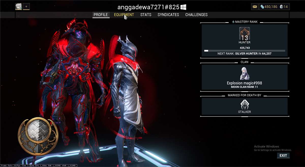 Penjualan akun permainan WarFrame